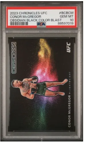 2023 Chronicles UFC Obsidian Conor McGregor Black Color Blast front